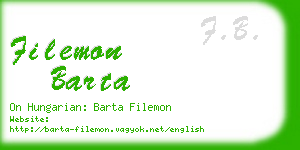 filemon barta business card